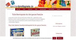 Desktop Screenshot of familienbrettspiele.de